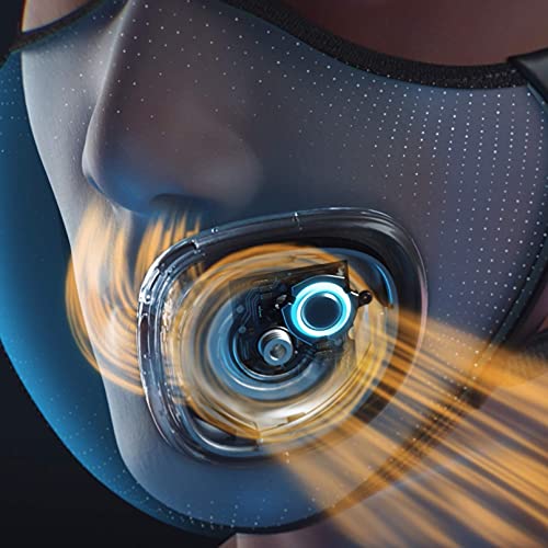 Philips ACM067/01 Fresh Air Maske, Mundschutz und Nasenschutz mit frischer Luftzirkulation, Elektrisch, Schwarz – Ansicht 3