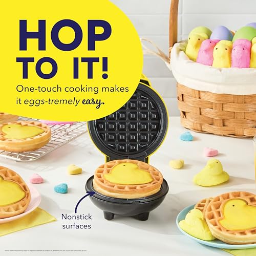 image for Dash & PEEPS® Mini Waffle Maker- Mini Machine for Creative Homemade T