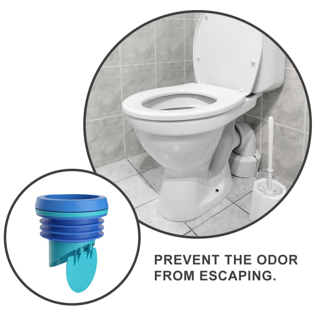 Blauer Silikon Wc Dichtungsring mit Flansch gegen Leckagen