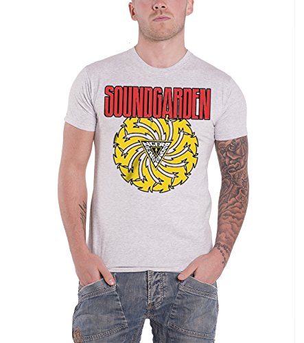 Soundgarden T Shirt Badmotorfinger Band Logo Nouveau Officiel Homme Gris - Les Beatles, Paul McCartney, John Lennon, RIngo Starr, George Harrison Soundgarden T Shirt Badmotorfinger Band Logo Nouveau Officiel Homme Gris