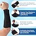 PAGOW 21cm Cut Resistant Sleeves for Arm Protection, Bite-Proof Forearm Protector, Gardening Sleeves for Thin Skin and Sun Exposure, Safety Arm Covers for Kitchen, Garden, Sunburn (Black)