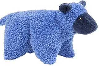HuggleHounds Plush, Durable Knot-Less Squooshie, Dog Toy (Lamb)