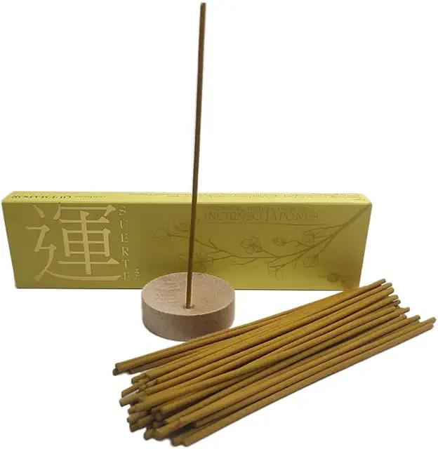 Encens Japonais Chance - 50 Bâtonnets Naturels + Porte-Encens | Harmonie & Abondance
