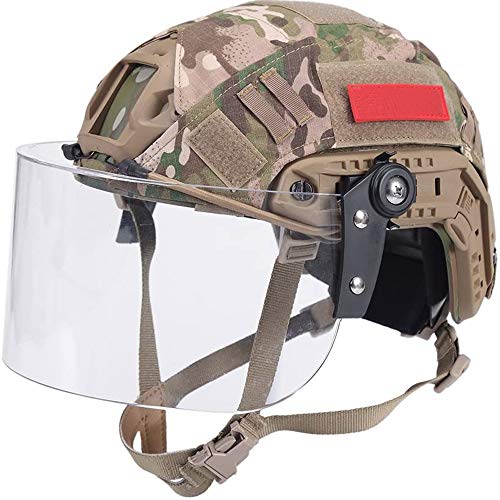 Casque Fast Airsoft militaire SWAT avec rails latéraux et monture NVG pour paintball et CS