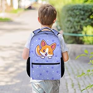   Cute-Corgi-Backpack-16-Inch-Dog-Theme-Bookbag-with-Adjustable-Straps-Durable-Lightweight-Large-Capacity-School-Backpack-for-Kids-Girls-Boys