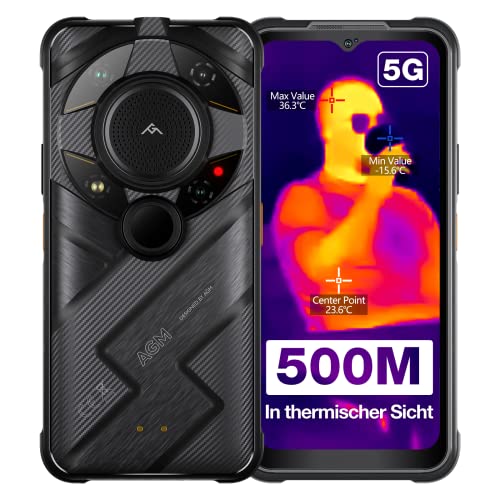 AGM G2 Guardian Outdoor Smartphone 5G mit 500 Metern Wärmebild Monokular, 12 GB RAM + 256 GB ROM, 256 x 192 Autofokus 10 mm Objektiv, Qualcomm QCM6490, 108 MP Kamera, 6,58" FHD+ 120 Hz