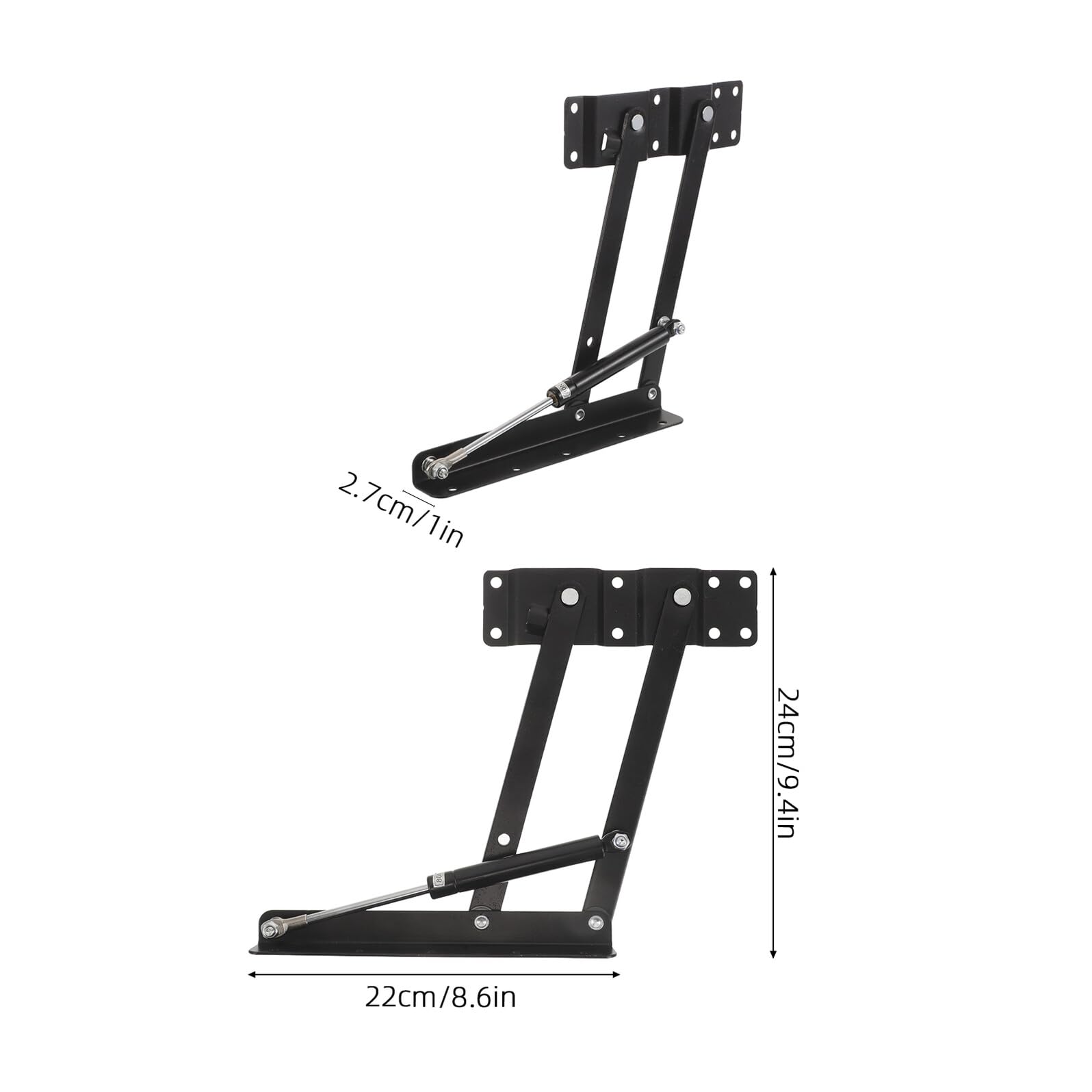 2 Szt. Szt Mechanizm Podnoszenia Stolika z Zawiasem Hydraulicznym Do Składanych Blatów Podnośnik Do Stołu Kawowego i Biurka Uchwyt z Funkcją Podnoszenia