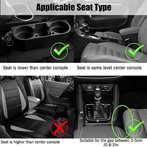 Eeekit Car Cup Holder, Car Seat Seam Wedge Cup Holder, Cell Phone Holder, Food Drink Bottle Mount Stand, Storage Organizer Multifunction Glove Box Car Accessories #TOP3