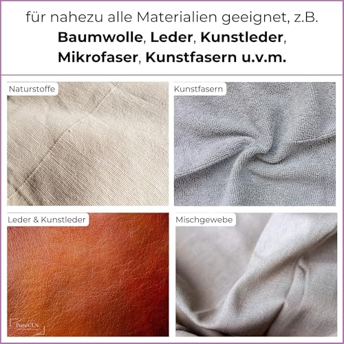 PureCLN Polsterreiniger Spray mit Farbauffrischer, 500ml – Couch-Reiniger gegen hartnäckige Flecken und schlechte Gerüche – Sofa-Reiniger faserschonend für Autositze, Teppiche & Polster