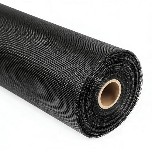 Fiberglass Screen Roll Black 36 x 100 Window Screen Replacement Mesh UV Protected & Weatherproof Easy to Install/Cut for Windows Doors Porches - Keeps Bugs Out
