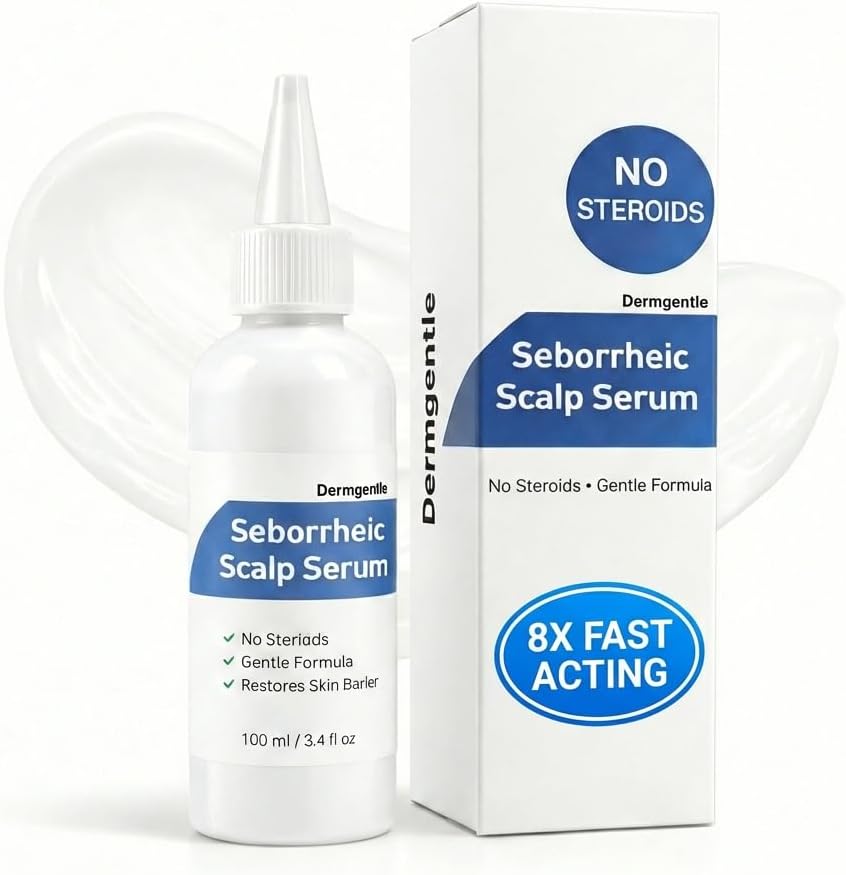 Seborrheic Scalp Serum 8X FAST ACTING - Soothing Redness Dermatitis - Fast-Acting Ointment for Scalp Face Chest and Body for Men and Women 1 Pack