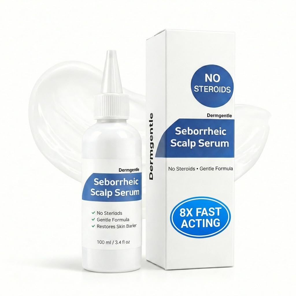 Seborrheic Scalp Serum 8X FAST ACTING - Soothing Redness Dermatitis - Fast-Acting Ointment for Scalp Face Chest and Body for Men and Women 1 Pack