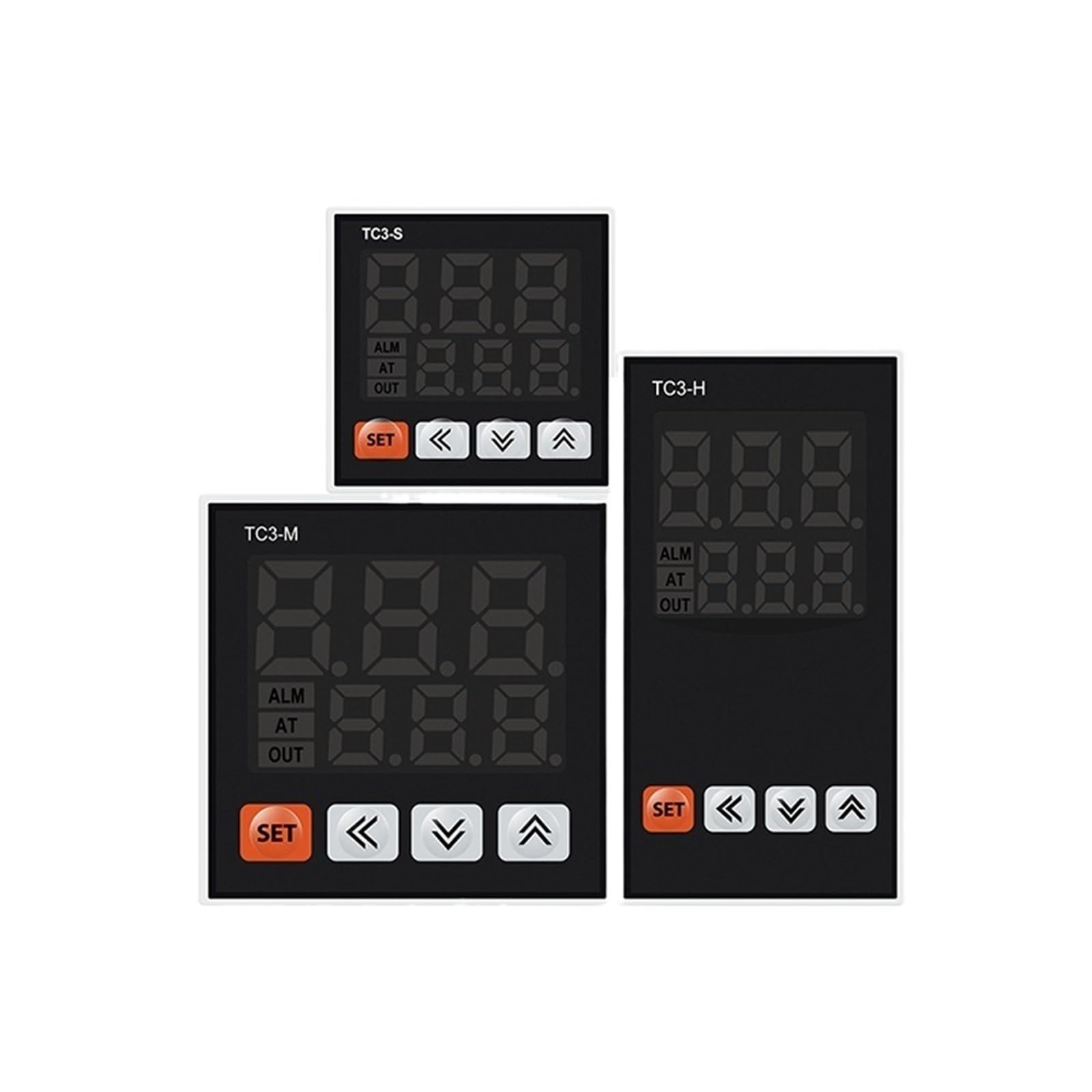 TC3 Serie Intelligent Digital Display Regolatore di Temperatura AC85-265V Ingresso Universale Doppia Uscita PID Termostato Controllo
