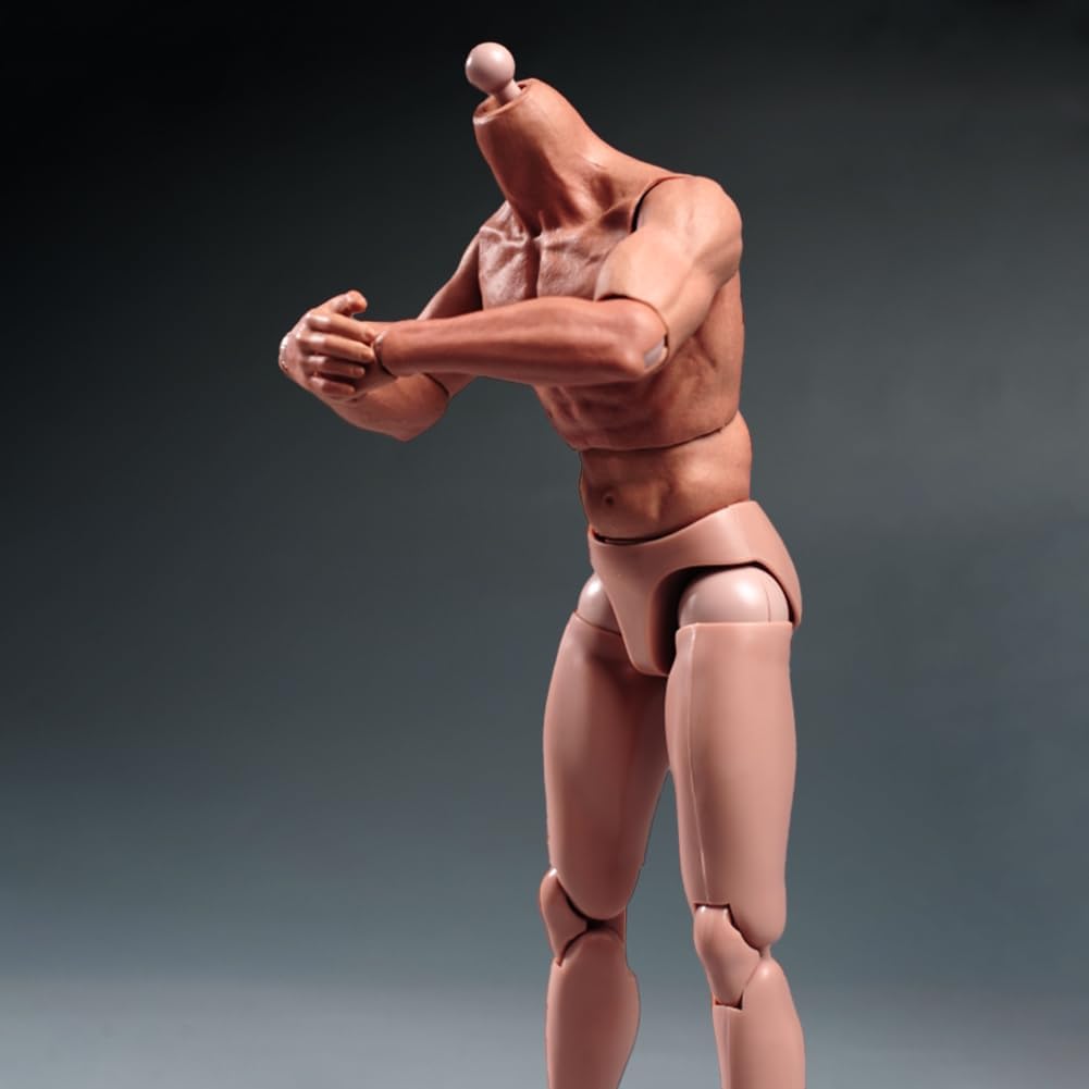 1/6 Scale Male Body,12inch Male Flexible Muscular Action Figure Strong Figure Body Doll Collection(S002)