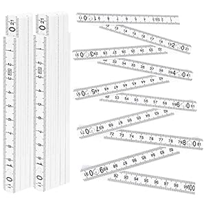 Dilightnews 2TC5195 Kunststoff-Gliedermaßstab 2 Stück