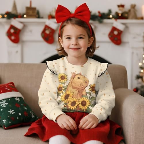 Uourmeti Little Kids T-Shirts Graphic Tees Long Sleeve Pullover Tops Girls' Fall Clothes3