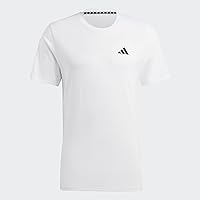adidas Uomo Train Essentials Feelready Training Tee, White/Black