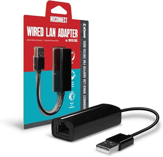 “NuConnect” Wired LAN Adapter for Nintendo Switch – Armor3