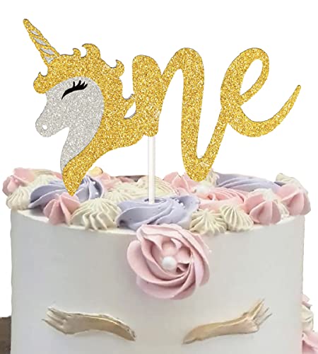 Unicorn Cake Toppers Unicorn One Cake Decorations With Unicorn For Unicorn 1St Themed Baby Shower Party #TOP15