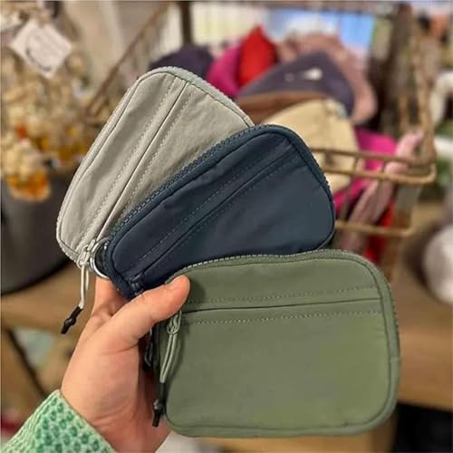 Corelation the Wallet 2nd Gen, Corelation Wallet, Waterproof Wristlet Nylon Wallets for Women, Zippered Card Case with Id Window/Hand Strap, With Hand Strap (Dark Blue)2