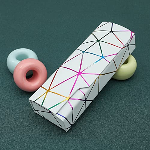 Image of Abwuulq- lattice dazzling glasses case,Portable protective case for glasses,Fashion glasses rigid cover,unisex
