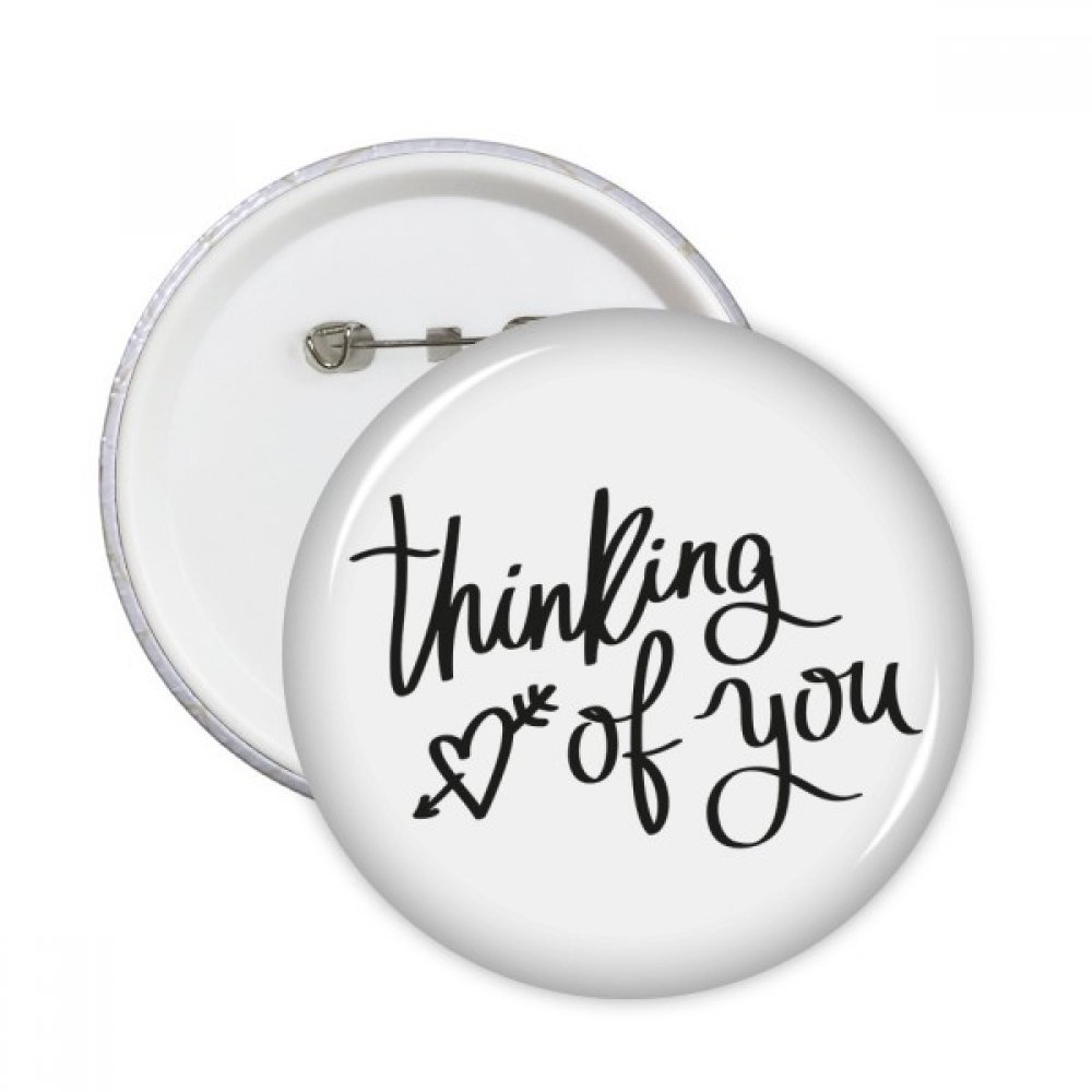 Badge bouton rond cadeau Pensée à vous, 5 épingles multicolores pour décoration de vêtements