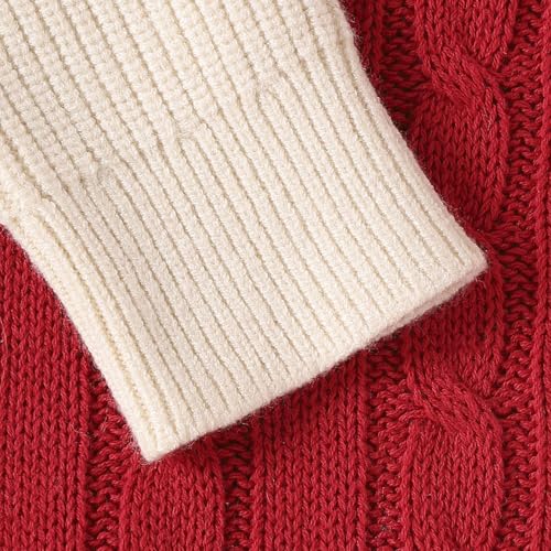 Baby Girl Boy Christmas Sweaters Cute Embroidery Long Sleeve Oversized Sweater Infant Toddler Xmas Outfits3