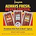 Long John Snacks Dried Salami Sticks - High Protein Smoked Meat Sticks Bulk Pack - Handcrafted From Fresh, Never-Frozen Cuts of USA Beef and Pork - Low Carb, Keto Snacks - Garlic and Pepper, 16 Oz