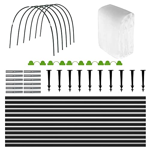 HIQE-FL 12Pcs Pflanztunnel Bögen,3X6M,Gewächshausreifen...