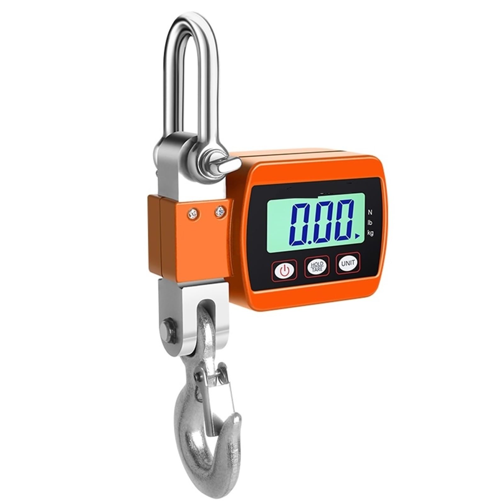 Digital Crane Scale, 0.05-500kg Digital Scale Crane Scale Electronic Scale Heavy Duty Weight Hook-Hanging Scale Weighing Tool(Oranje)