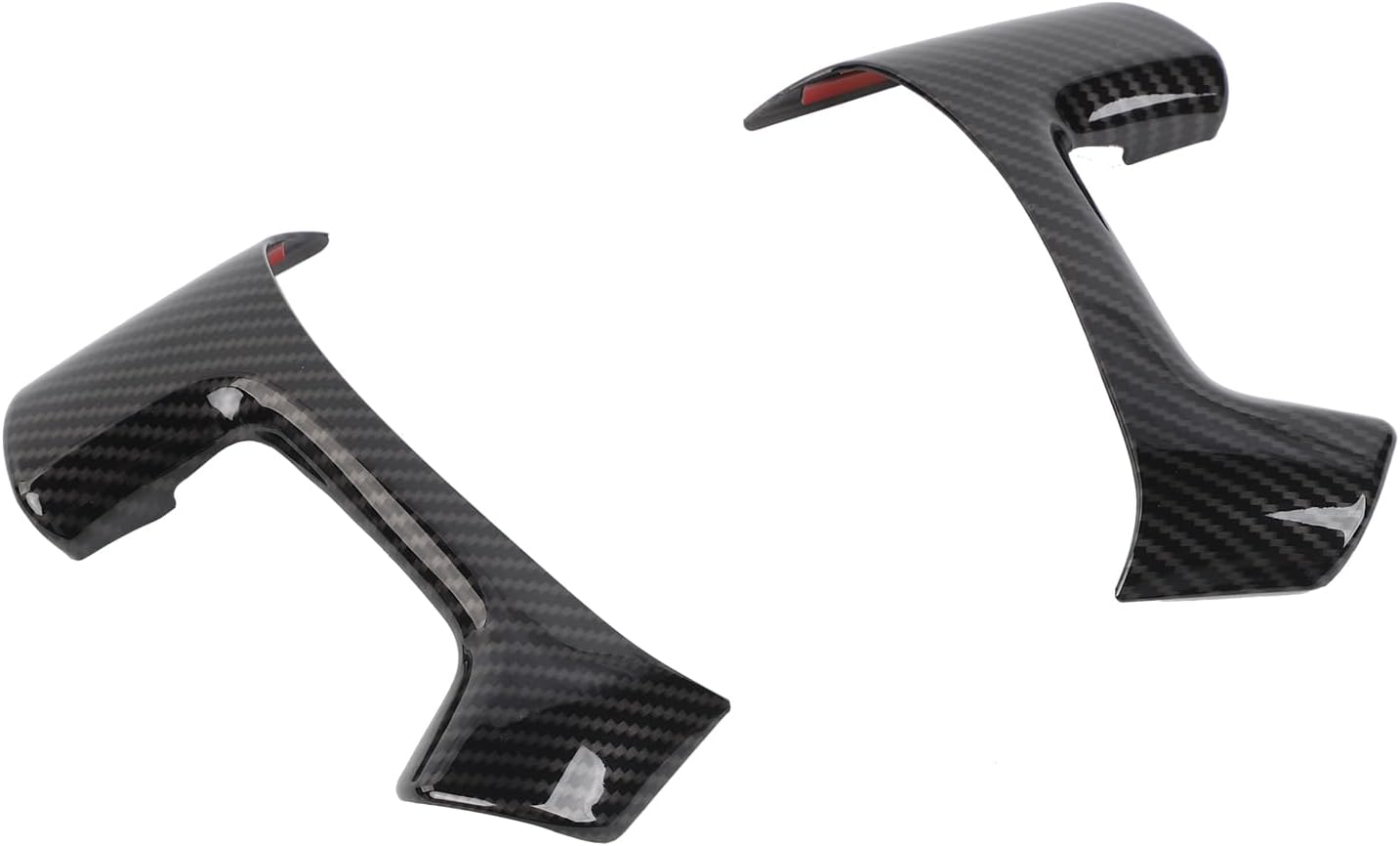 Linskip Steering Wheel Trim Covers Compatible with Avalanche/Suburban/Tahoe/Traverse/Silverado 1500 2500HD 3500HD & Yukon/Sierra & Cadillac Escalade 2007-2013, Interior Accessories Carbon Fiber