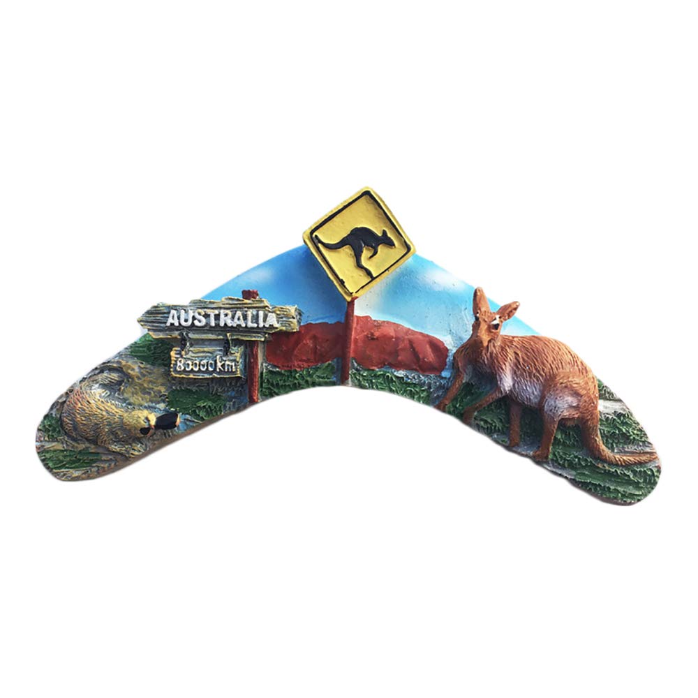 Magnete Frigorifero Canguro Australia - Souvenir Originale In Vetro Cristallo Per Viaggiatori, Decorazione Casa E Ufficio (4x4 Cm)
