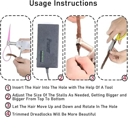 Machine à dreadlocks électrique pour changer de style de coiffure facilement chez soi