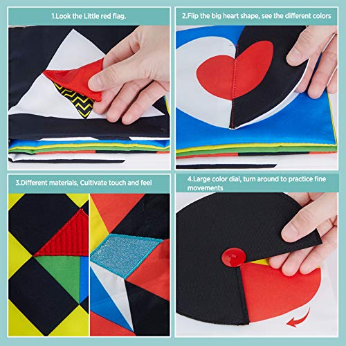 Beiens DNMR07 Baby Books Toys, High Contrast Black And White Books Non Toxic Fabric Touch And Feel Crinkle Cloth Books Early Educational Stimulation Toys thumb #7