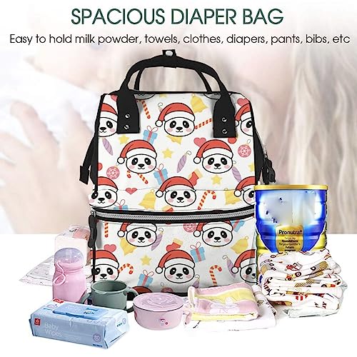 Sac à dos panda et Noël pour ordinateur portable - Modèle mixte multicolore - 5