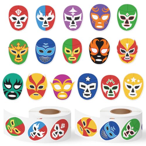 Image of Lucha Libre Mask Sticker Mexican Wrestling Vinyl Decals