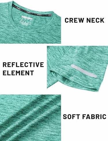 TACVASEN Mens Workout Shirts Short Sleeve Athletic Dry Fit Tshirts Shirts Running Gym Crewneck T-Shirts