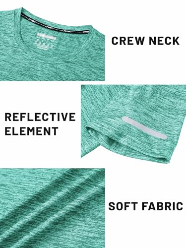 TACVASEN Mens Workout Shirts Short Sleeve Athletic Dry Fit Tshirts Shirts Running Gym Crewneck T-Shirts