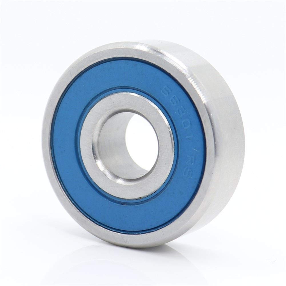 Roulement à billes S 6301RS ABEC-3 en acier inox 440C抗腐蚀 haute précision