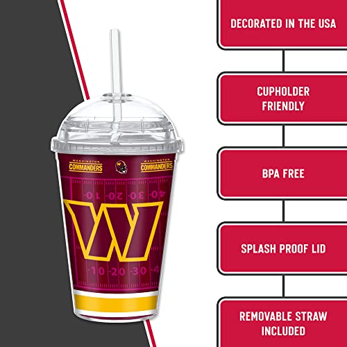 Image of Rico Industries NFL Football Rookie of The Year 12oz Acrylic Tumbler, Youth Tumbler with Swirly Straw