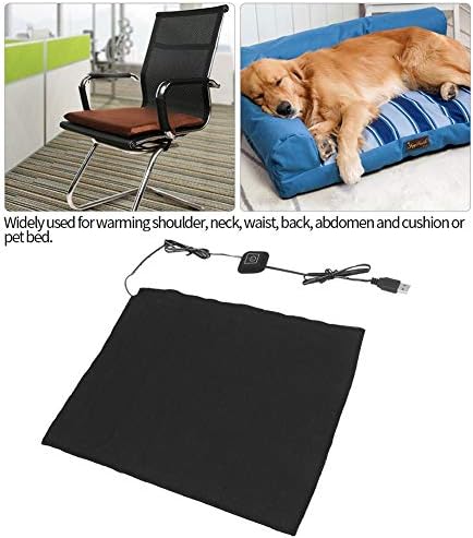 Miniatura 9 de Calentador USB de 5 V Almohadilla de calefacción de fibra de carbono Almohadilla de calentamiento de tela eléctrica de 3 turnos para cuello,