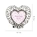 Multifit Modern Metal Antique Pewter Desktop Photo Frames Baroque Style Antiquated Frame(Heart)