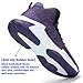 Beita Mens Basketball Shoes High Upper Tennis Sneakers Breathable Anti Slip,Purple, 10.5