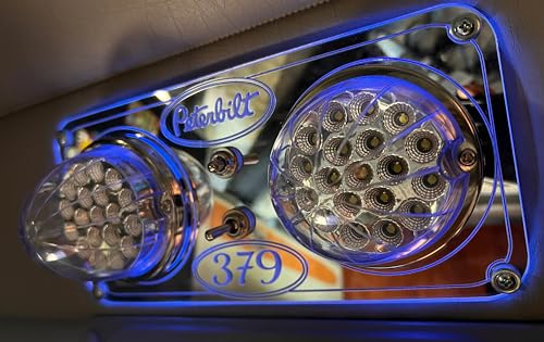 Base para luces tipo Dome compatible Peterbilt 379 miniatura 1