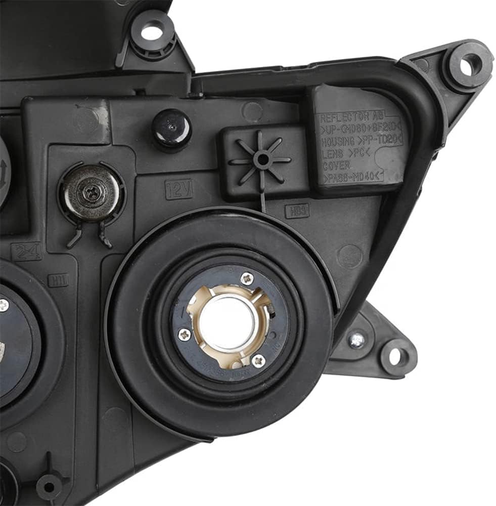 Motorcycle Headlight Headlamp Assembly Compatible for Suzuki GSXR600 GSXR750 2008 2009 2010 08-10 gsxr 600 gsxr 750 Motorbike Replacement Headlamp Assembly Lighting Lamp Clear