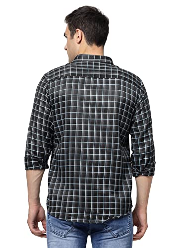 Image of ELYYORK Men's Checkered Regular Fit Shirt