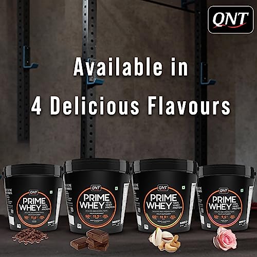 Image of QNT Prime Whey Protein Powder - Coffee | 25g Protein Per Scoop | Whey Isolate, Concentrate & Hydrolysate Blend | 116 Servings | Muscle Growth, Recovery & Strength | 4kg