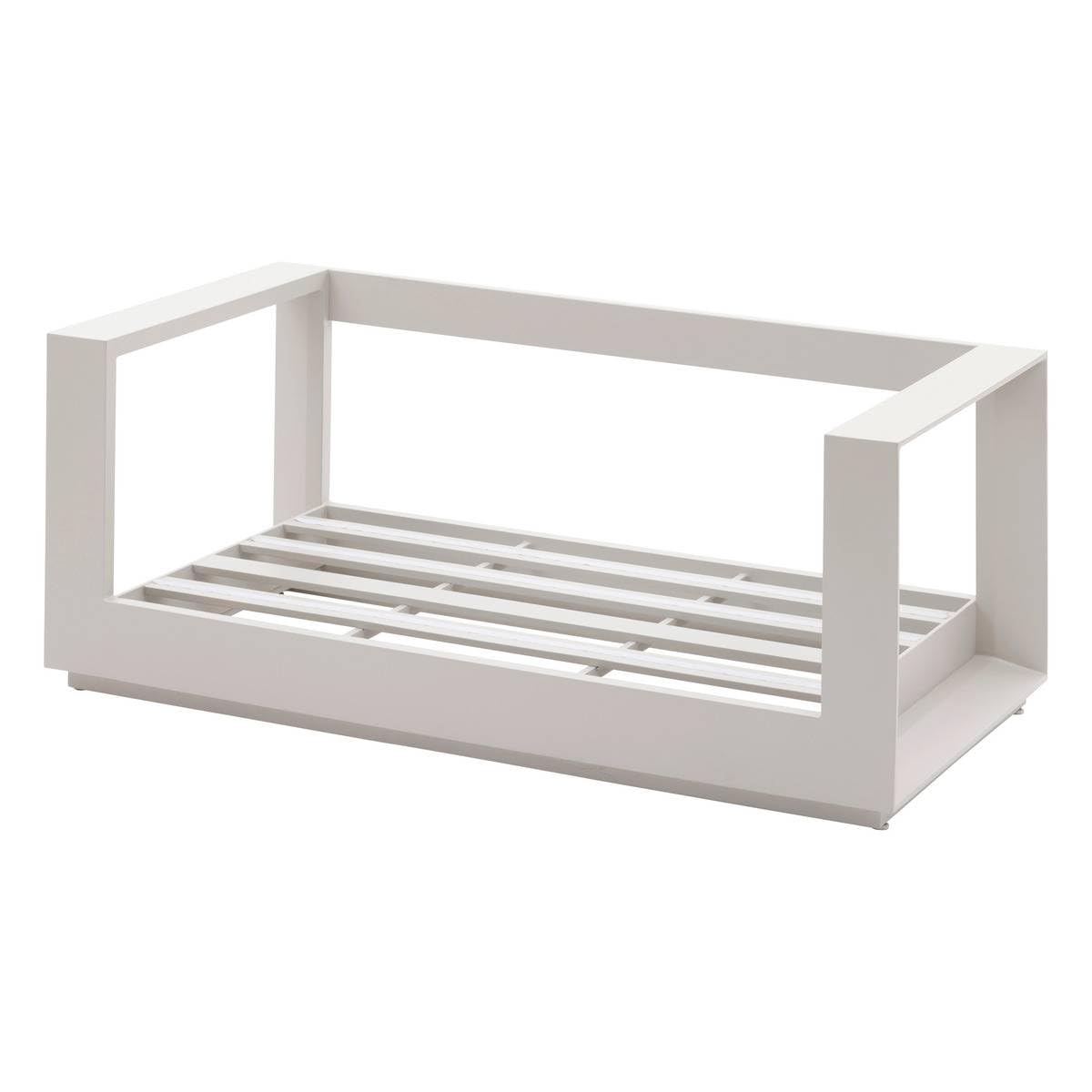 Hespéride - Canapé de Jardin Allure Avoine Beige 2 Places Anti-Rouille Coussins Déhoussables Tissu Déperlant Mobilier d'Aménagement Terrasse Balcon