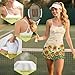 Xpyeesfuen Sunflower Women's Tennis Dress Built-in Shorts Exercise Workout Golf Athletic Dress with Pockets Covering Side Breasts Fits Summer All-Day Comfort