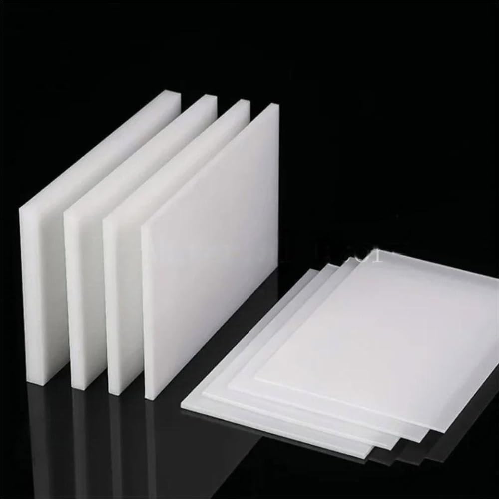 Láminas de polipropileno blanco (3 unidades), rectangulares, de plástico PP, de 2 a 6 mm de grosor, de grado alimenticio, 200 x 200/210 x 297 mm (200 x 200 x 3 mm)(200x200x5mm)